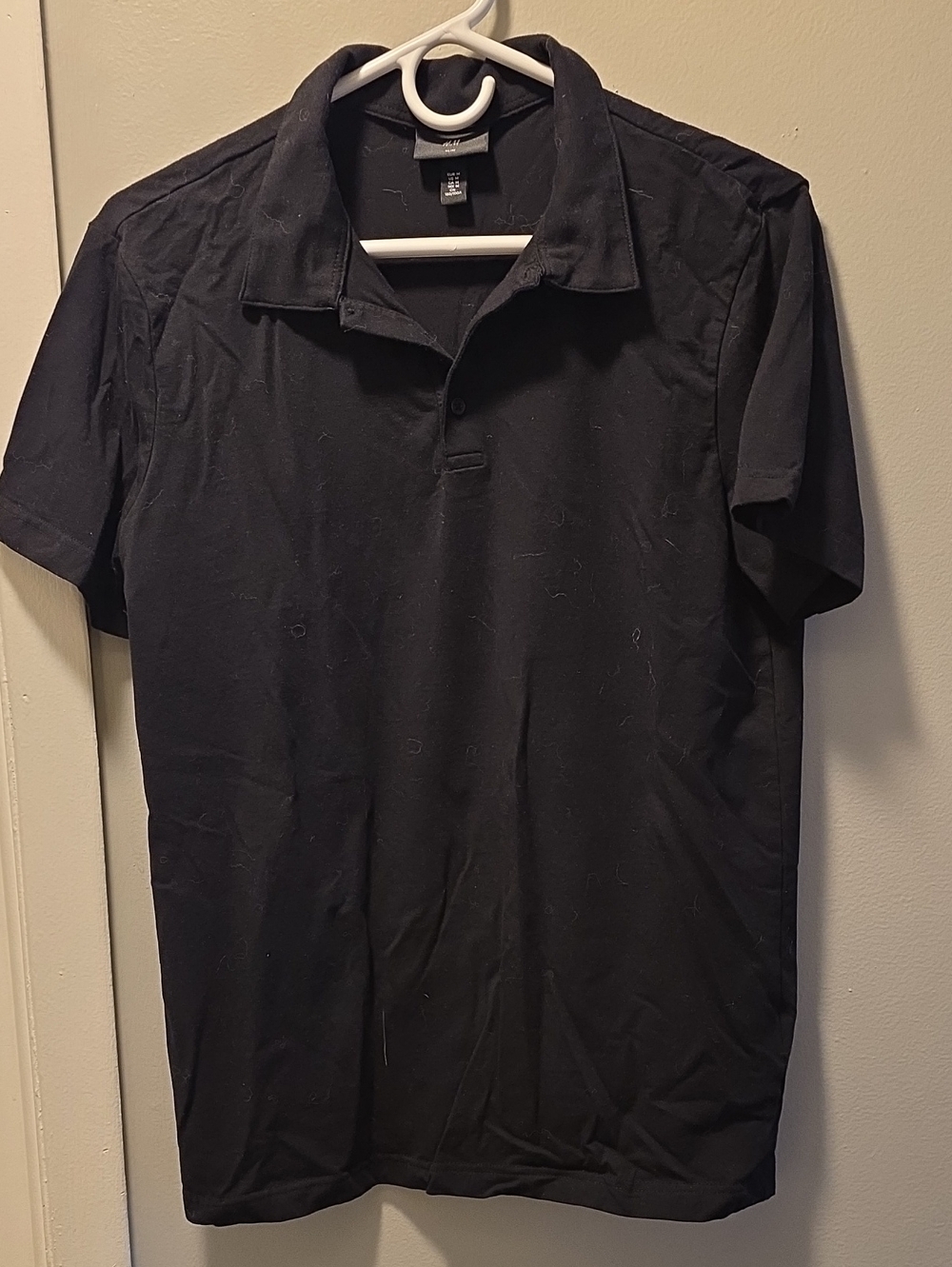 H&M Black Men's Short Sleeve Polo